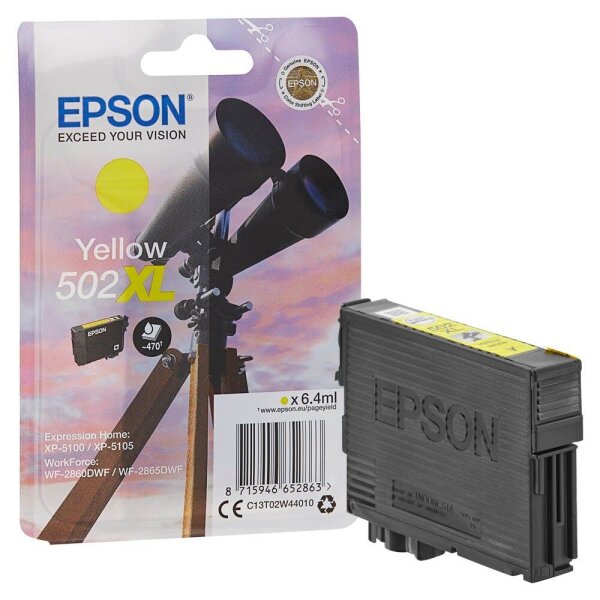 EPSON 502XL/T02W44 (Fernglas) gelb Druckerpatrone
