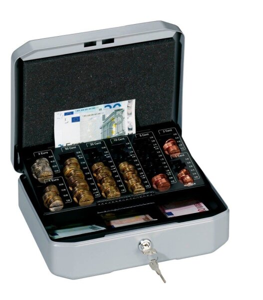 DURABLE Geldkassette 177857 EUROBOXX S silber