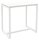 meet powered by PAPERFLOW Stehtisch easyDesk weiß rechteckig, Vierkantrohr weiß, 114,0 x 75,0 x 110,0 cm