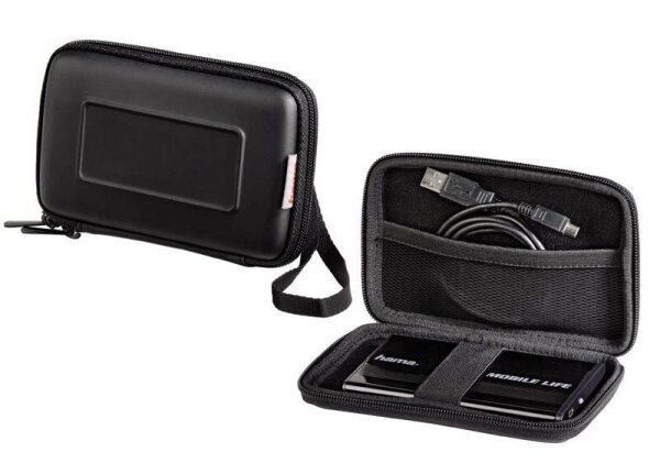 hama 1er Festplatten-Tasche E.V.A. schwarz, 1 St.