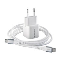 Intenso W30C + C315L Lightning-Kabel GaN-Ladeadapter weiß, 30 Watt