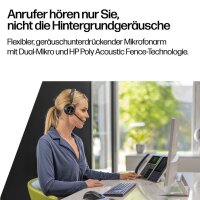 poly Voyager 4320 Bluetooth-Headset schwarz