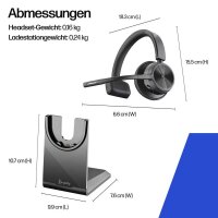 poly Voyager 4320 Bluetooth-Headset schwarz