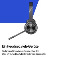poly Voyager 4320 Bluetooth-Headset schwarz