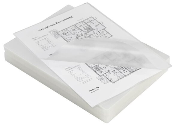 Laminierfolien glänzend für A4 75 micron, 100 St.
