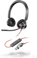 poly Blackwire 3320 Teams USB-Headset schwarz