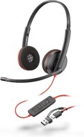 poly Blackwire 3220 USB-Headset schwarz