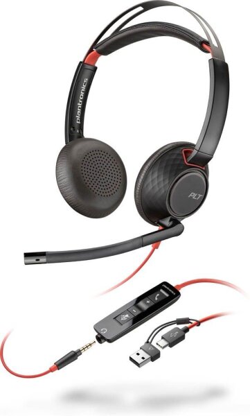 poly Blackwire 5220 Headset schwarz