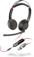 poly Blackwire 5220 Headset schwarz
