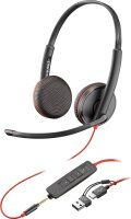 poly Blackwire 3225 Headset schwarz