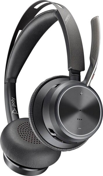 poly VoyagerFocus 2 UC Bluetooth-Headset schwarz