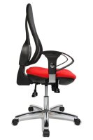 Topstar Bürostuhl Open Point SY Deluxe, OP290U G21 Stoff rot, Gestell chrom