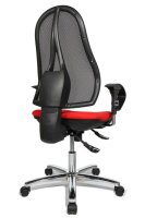 Topstar Bürostuhl Open Point SY Deluxe, OP290U G21 Stoff rot, Gestell chrom