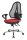 Topstar Bürostuhl Open Point SY Deluxe, OP290U G21 Stoff rot, Gestell chrom