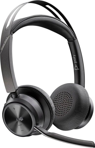 poly VoyagerFocus 2 UC Bluetooth-Headset schwarz