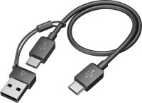 poly VoyagerFocus 2 UC Bluetooth-Headset schwarz