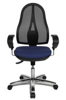 Topstar Bürostuhl Open Point SY Deluxe, OP290UG20 Stoff schwarz, Gestell chrom