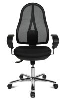 Topstar Bürostuhl Open Point SY Deluxe, OP290UG20 Stoff schwarz, Gestell chrom