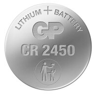 GP Knopfzelle CR2450 Lithium 3,0 V, 5 St.