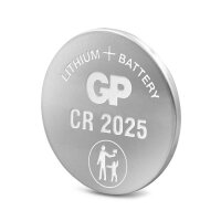 GP Knopfzellen CR2025 Lithium 3,0 V, 10 St.
