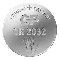 GP Knopfzellen CR2032 Lithium 3,0 V, 20 St.