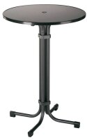 BEST Multiflex Stehtisch rund Spanplatte anthrazit 80,0 x...