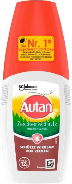Autan Zeckenschutz Insektenschutz Insektenspray 100 ml, 1 St.