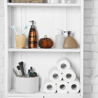 relaxdays Stiftehalter creme Lederimitat 3 Fächer...