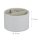 relaxdays Stiftehalter creme Lederimitat 3 Fächer 16,0 x 16,0 x 11,5 cm