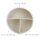 relaxdays Stiftehalter creme Lederimitat 3 Fächer 16,0 x 16,0 x 11,5 cm