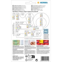 HERMA Ring-Etiketten 2510 weiß 10,0 x 49,0 mm, 25...