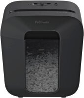 Fellowes Powershred LX25 Aktenvernichter mit Partikelschnitt P-4, 4 x 37 mm, bis 6 Blatt, schwarz