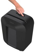 AKTION: Fellowes Powershred LX41 Aktenvernichter mit Partikelschnitt P-4, 4 x 12 mm, bis 8 Blatt, schwarz mit 10 Euro CashBack