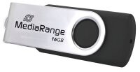 MediaRange USB-Stick schwarz, silber 16 GB, 1 St.