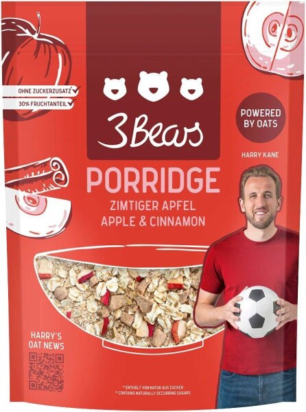 3Bears Porridge - Zimtiger Apfel 400,0 g, 1 St.