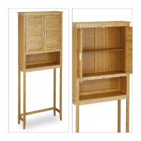 relaxdays Waschmaschinenschrank, 10020299_0 braun 3...