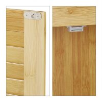 relaxdays Waschmaschinenschrank, 10020299_0 braun 3 Fachböden 70,0 x 22,5 x 176,0 cm