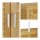 relaxdays Waschmaschinenschrank, 10020299_0 braun 3 Fachböden 70,0 x 22,5 x 176,0 cm