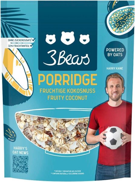3Bears Porridge - Fruchtige Kokosnuss 400,0 g, 1 St.