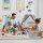 relaxdays Aufbewahrungsbox grau/braun 33,0 x 33,0 x 25,0 cm