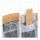 relaxdays Aufbewahrungsbox grau/braun 33,0 x 33,0 x 25,0 cm
