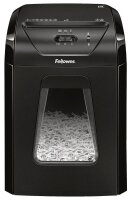 Fellowes Powershred 12C Aktenvernichter mit Partikelschnitt P-4, 4 x 40 mm, bis 11 Blatt, schwarz