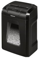 Fellowes Powershred 12C Aktenvernichter mit Partikelschnitt P-4, 4 x 40 mm, bis 11 Blatt, schwarz