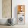 relaxdays Waschmaschinenschrank, 10024184_0 braun 1 Fachboden 66,0 x 26,0 x 164,5 cm