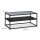 relaxdays Couchtisch rechteckig Glas schwarz 90,0 x 50,0 x 42,0 cm, 1 St.