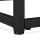 relaxdays Couchtisch rechteckig Glas schwarz 90,0 x 50,0 x 42,0 cm, 1 St.