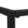 relaxdays Couchtisch rechteckig Glas schwarz 90,0 x 50,0 x 42,0 cm, 1 St.