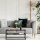 relaxdays Couchtisch rechteckig MDF-Platte schwarz 90,0 x 50,0 x 42,0 cm, 1 St.