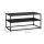 relaxdays Couchtisch rechteckig MDF-Platte schwarz 90,0 x 50,0 x 42,0 cm, 1 St.