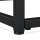 relaxdays Couchtisch rechteckig MDF-Platte schwarz 90,0 x 50,0 x 42,0 cm, 1 St.